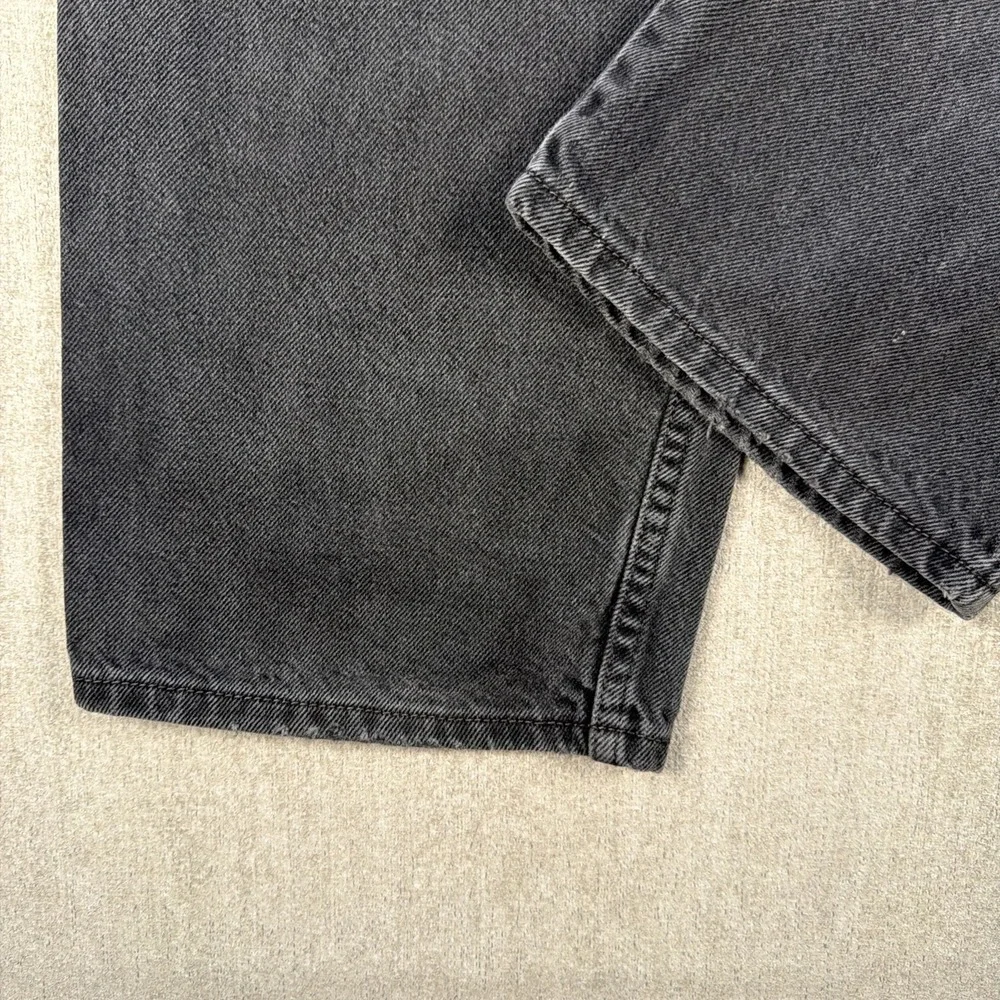 Levis 550 Jeans Mens‎ 38x30 Black Relaxed Fit Denim Distressed Modern Black wing